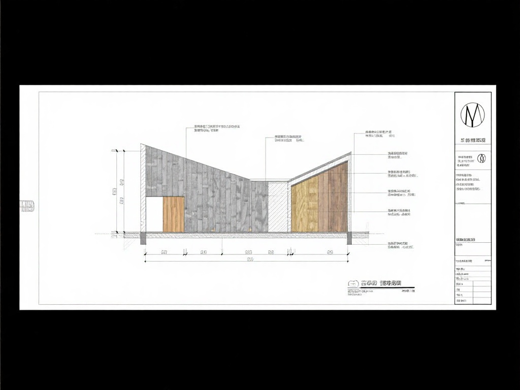 华水文体会堂图纸 (华水文体会堂图纸设计与建筑细节解析) 此外,图纸中对材料选择的标注也颇具深意。设计师选用